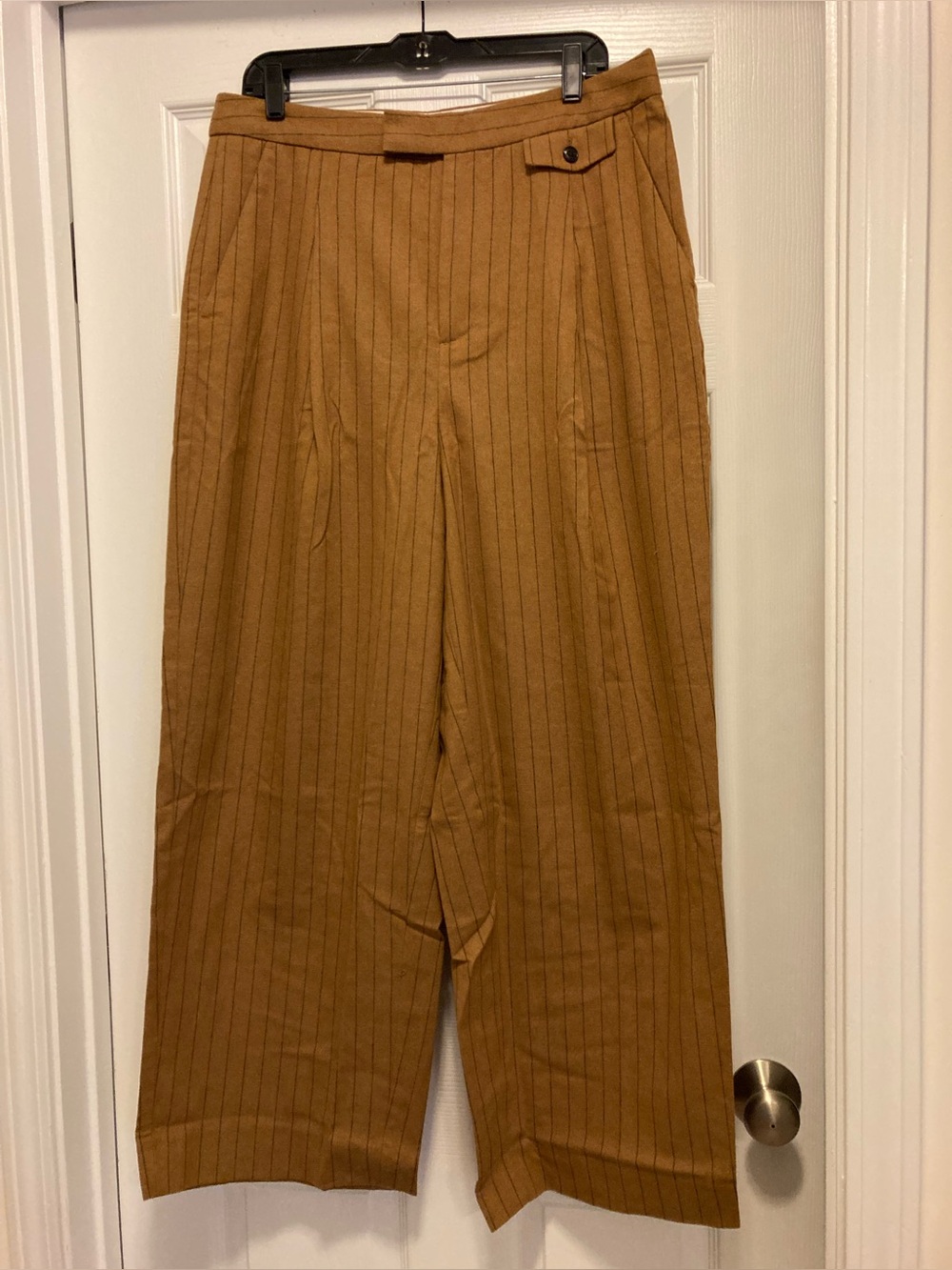 Madewell The Rosedale high rise straight pant in pinstripe